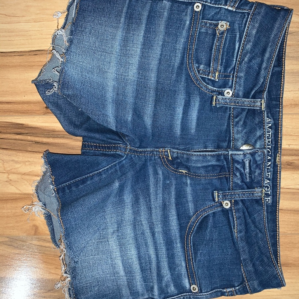 American eagle super stretch jean shorts